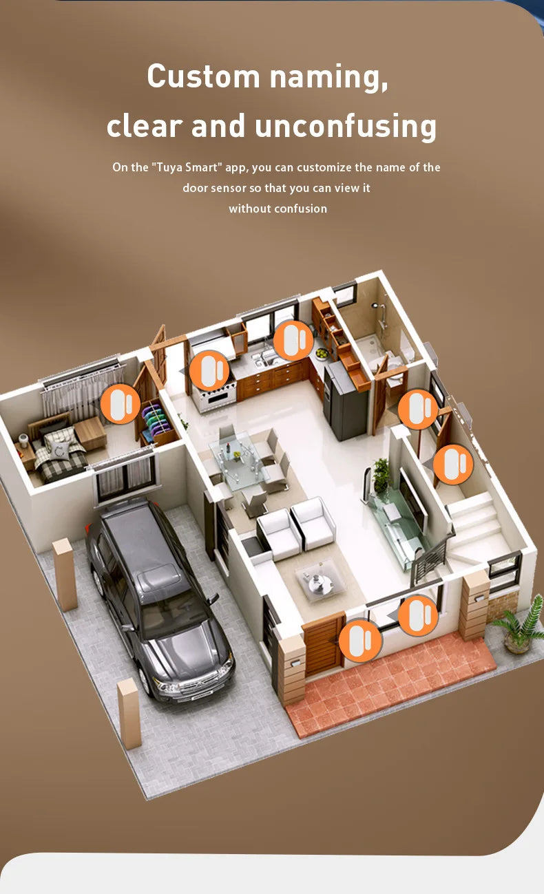 ZigBee Door/Window Sensor - Security Protection - MASS FABRICATIONS