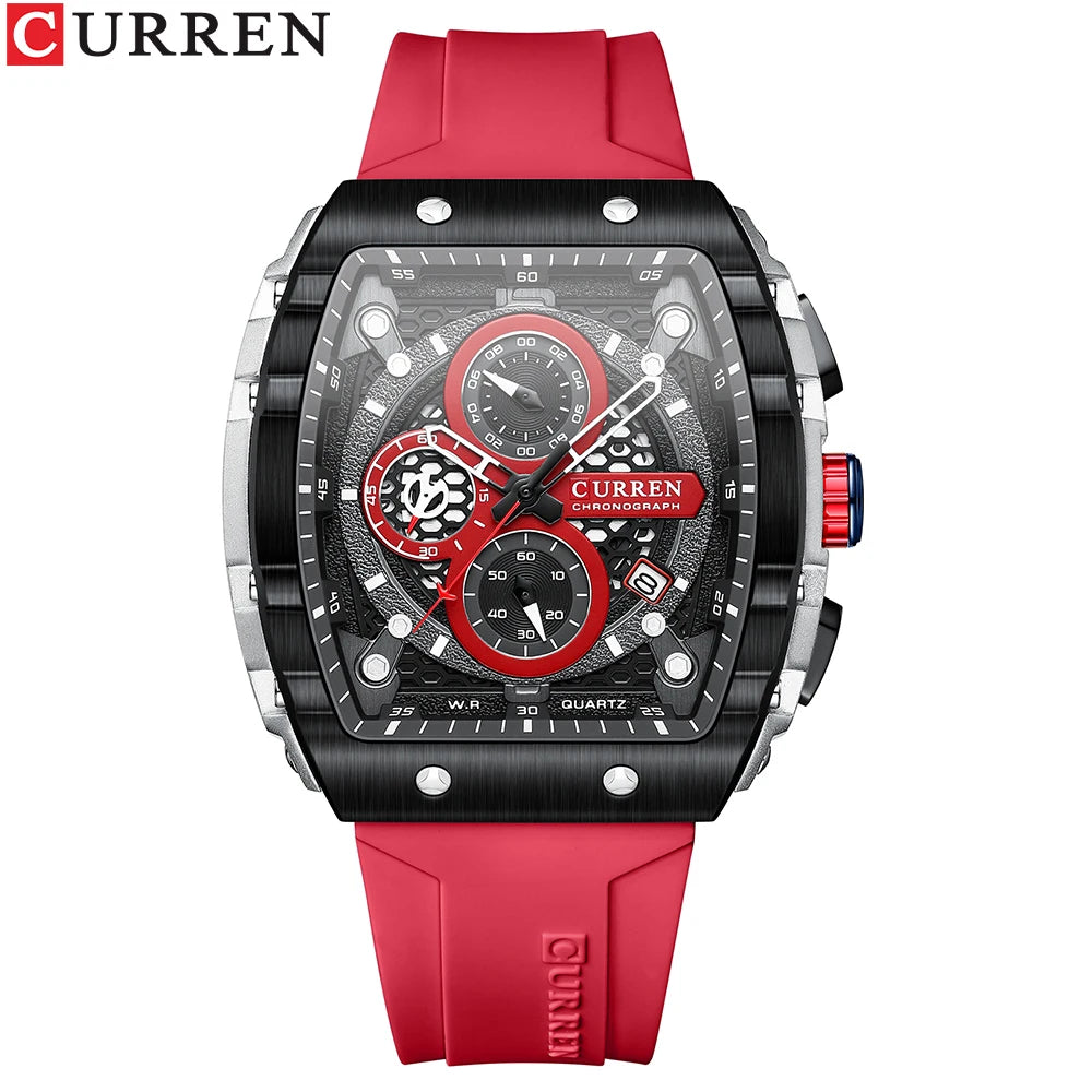 CURREN Luxury Square Quartz Wristwatch - MASS FABRICATIONS