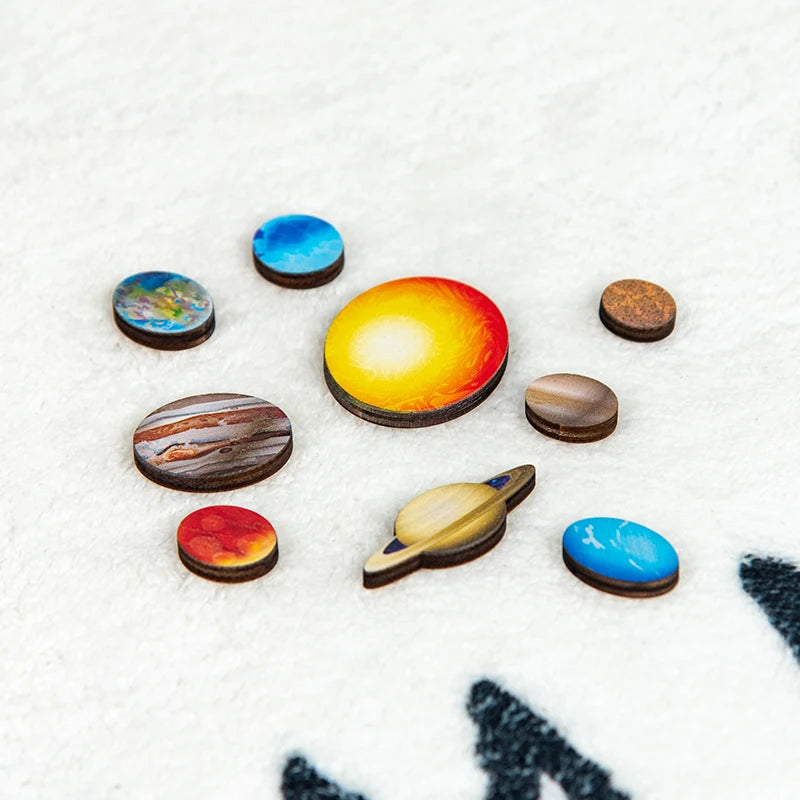 Montessori Solar System Puzzle - Educational Learning Toy - MASS FABRICATIONS