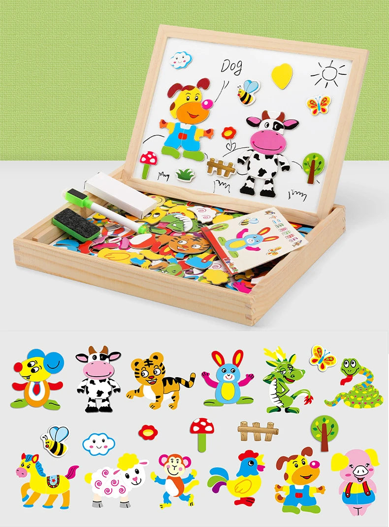 Children Animal Puzzle Magnetic Drawing Board - MASS FABRICATIONS