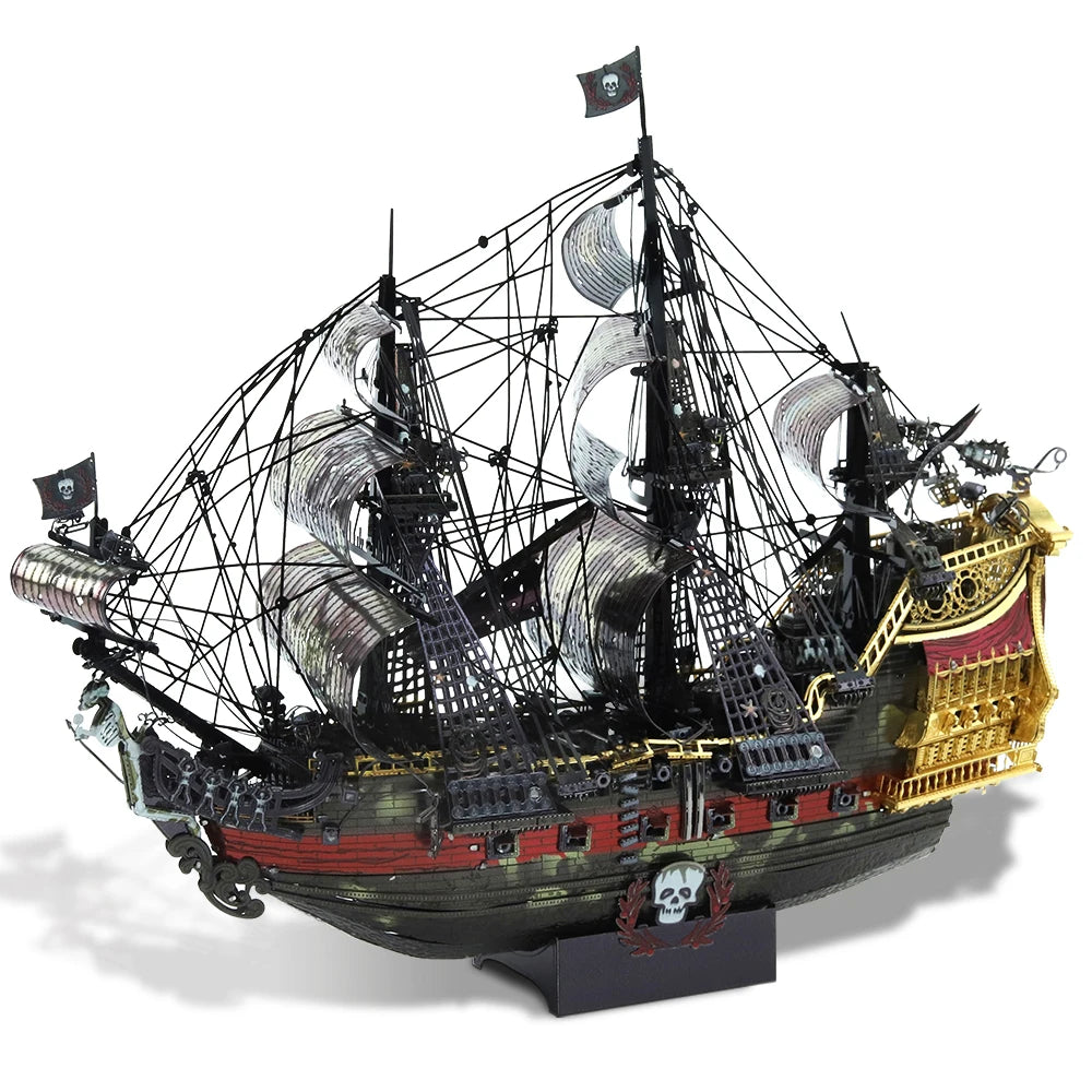 3D Jigsaw Pirate Ship Puzzle - DIY Model Building - MASS FABRICATIONS