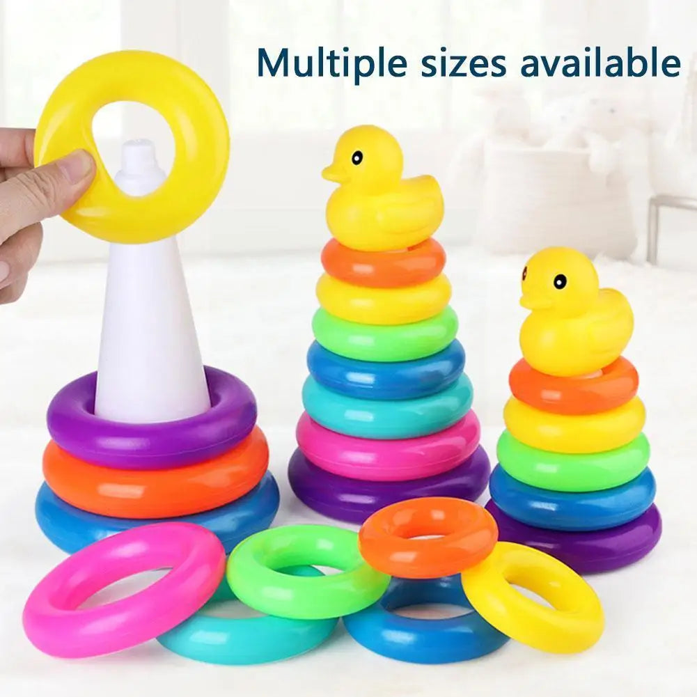 Animal Rainbow Stacking Ring Tower - MASS FABRICATIONS