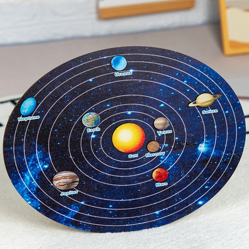 Montessori Solar System Puzzle - Educational Learning Toy - MASS FABRICATIONS