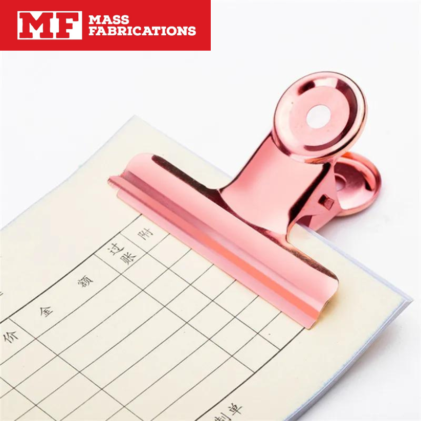 Round Metal Clamp Paper Clips - MASS FABRICATIONS