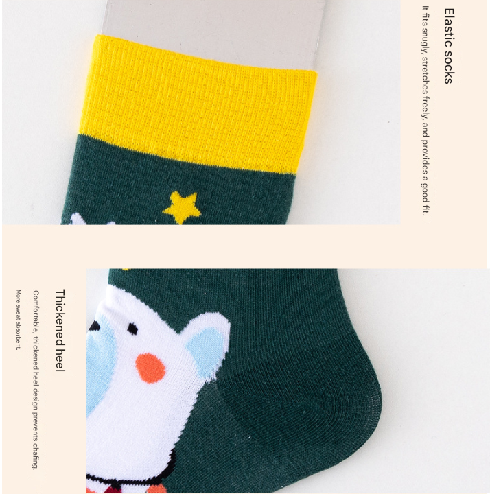 Festive 4-Pair Christmas Sock Gift Set – Santa & Snowman