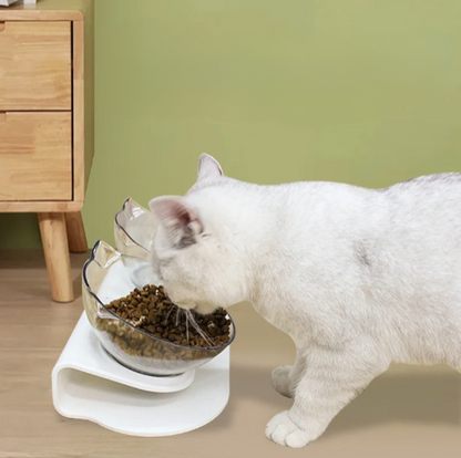 Non-Slip Double Cat Feeding Bowl - MASS FABRICATIONS 