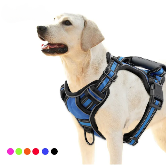 Reflective Dog Harness Vest with Handle - MASS FABRICATIONS 