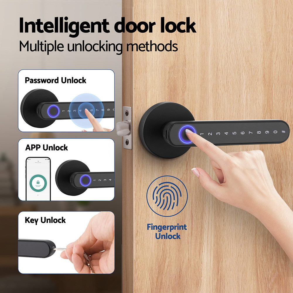 UL-tech Fingerprint Door Lock – Smart Electronic Handle