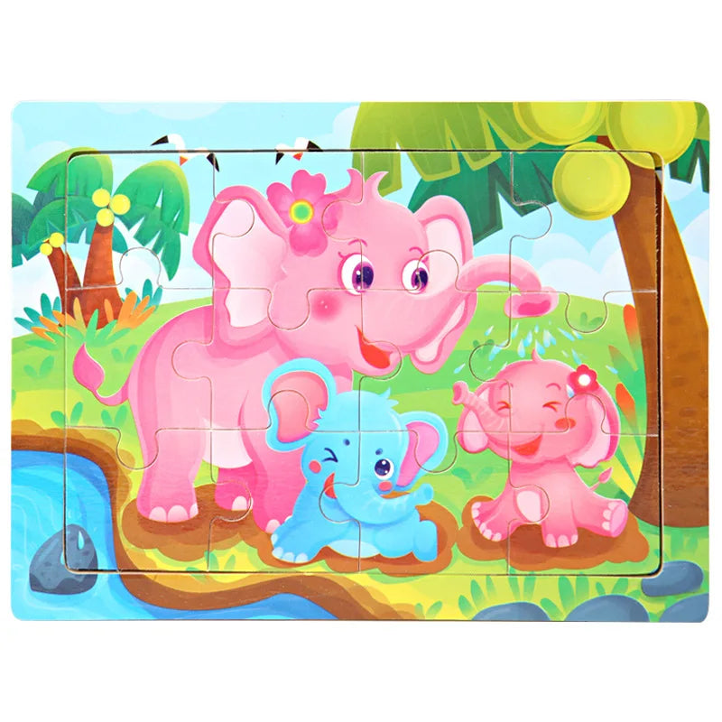 Cartoon Wooden Jigsaw Puzzle - MASS FABRICATIONS 