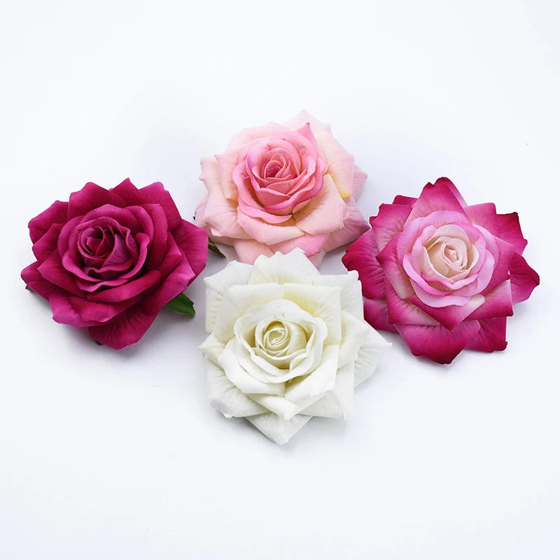 2PCS 10CM Artificial Rose Heads - Home Decoration - MASS FABRICATIONS 