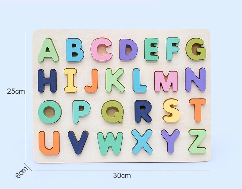 Numbers & Letters Board Puzzle - MASS FABRICATIONS 