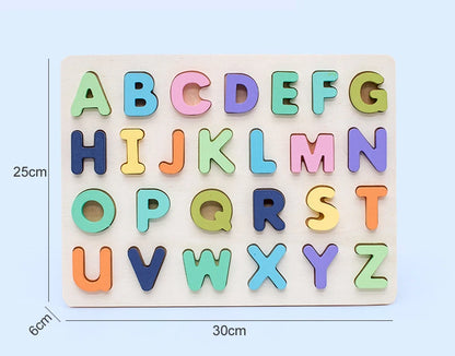 Numbers & Letters Board Puzzle - MASS FABRICATIONS 