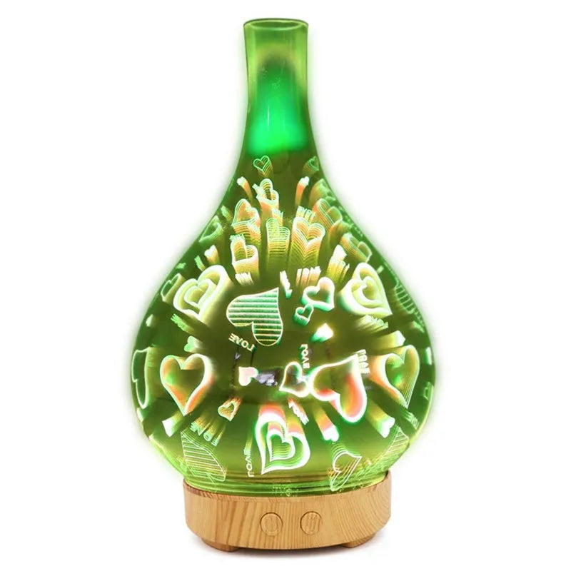 3D Firework Glass Vase Shape Air Humidifier - MASS FABRICATIONS 