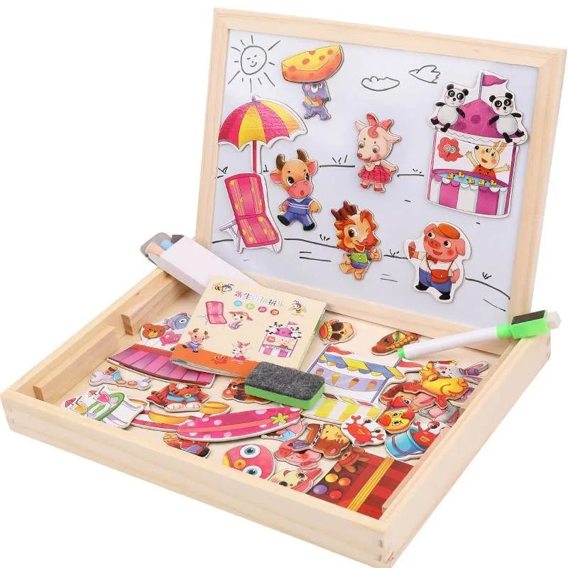 Children Animal Puzzle Magnetic Drawing Board - MASS FABRICATIONS 