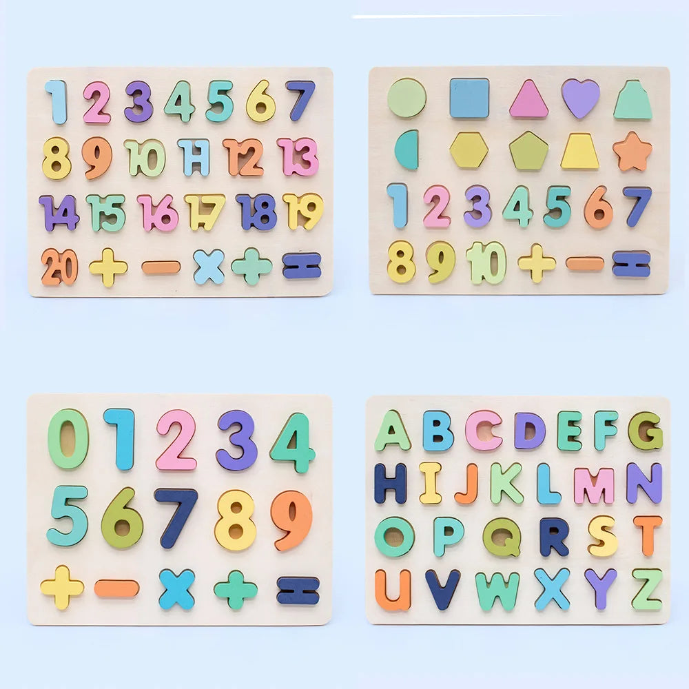 Numbers & Letters Board Puzzle - MASS FABRICATIONS 