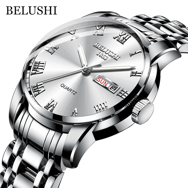 BELUSHI Men's Luxury Quartz Wrist Watch - MASS FABRICATIONS 