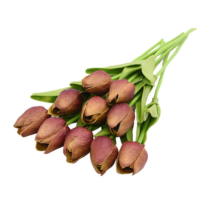 10PCS Tulip Artificial Flowers - MASS FABRICATIONS 