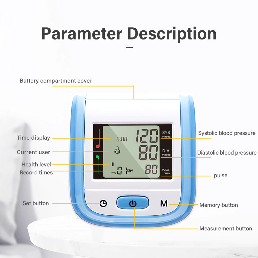 Automatic Wrist Digital Blood Pressure Monitor - MASS FABRICATIONS 