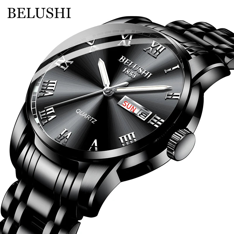 BELUSHI Men's Luxury Quartz Wrist Watch - MASS FABRICATIONS 