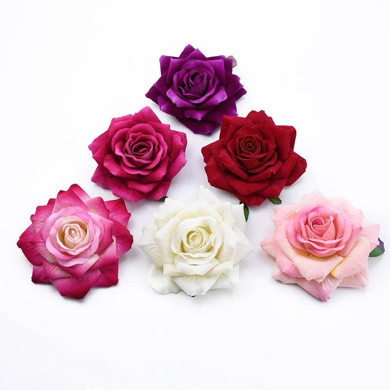 2PCS 10CM Artificial Rose Heads - Home Decoration - MASS FABRICATIONS 