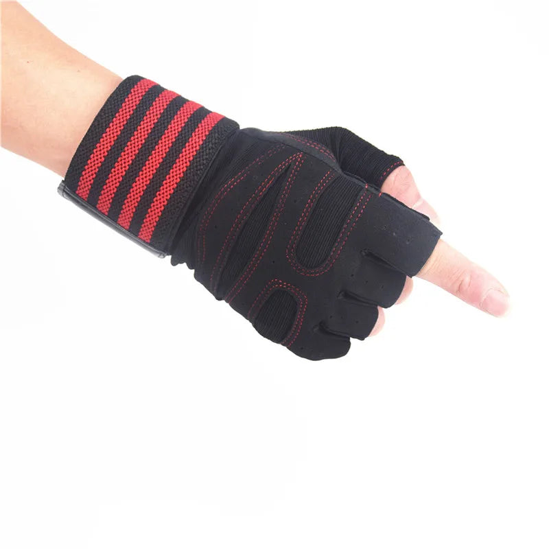 Weightlifting Gloves with Wrist Support - MASS FABRICATIONS 