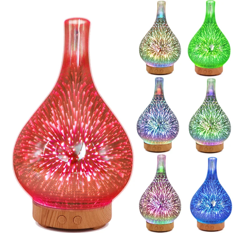 3D Firework Glass Vase Shape Air Humidifier - MASS FABRICATIONS 