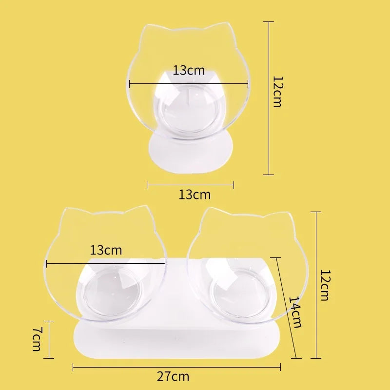 Non-Slip Double Cat Feeding Bowl - MASS FABRICATIONS 