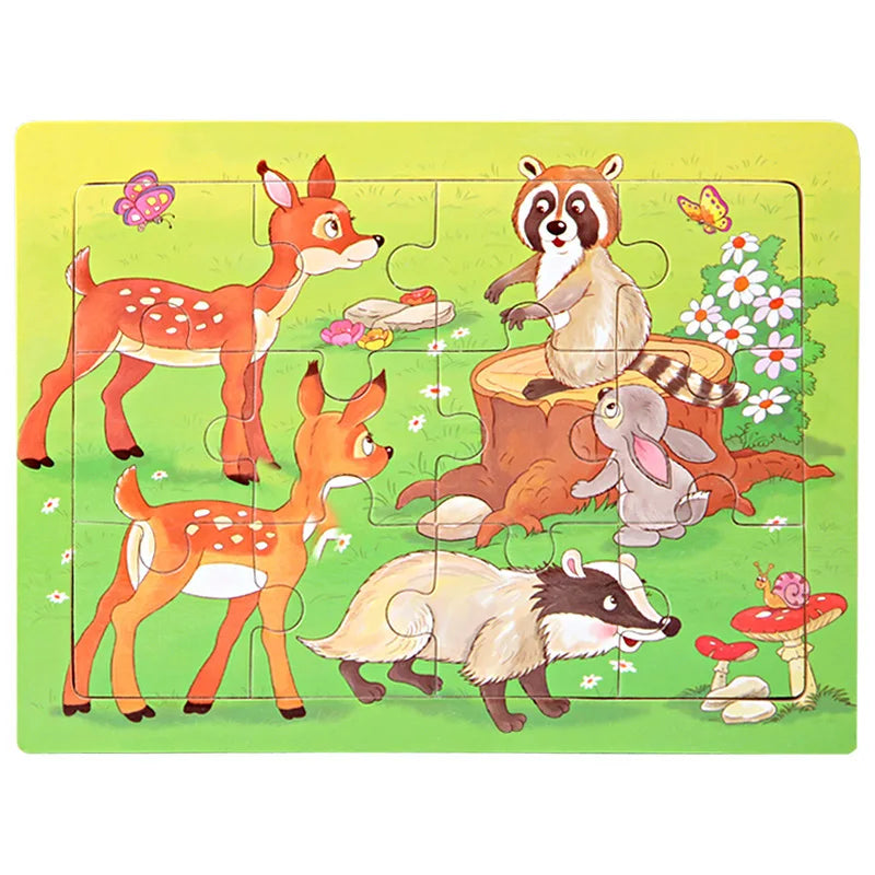 Cartoon Wooden Jigsaw Puzzle - MASS FABRICATIONS 