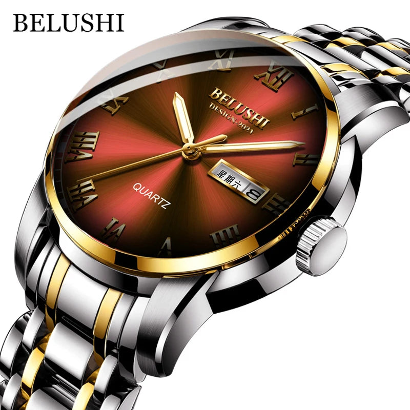 BELUSHI Men's Luxury Quartz Wrist Watch - MASS FABRICATIONS 