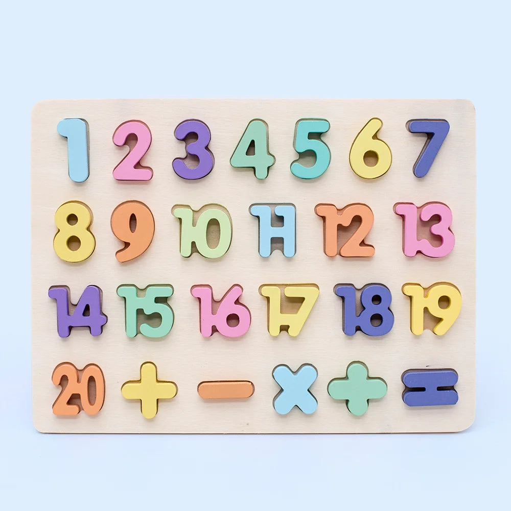 Numbers & Letters Board Puzzle - MASS FABRICATIONS 