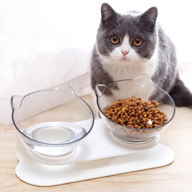 Non-Slip Double Cat Feeding Bowl - MASS FABRICATIONS 