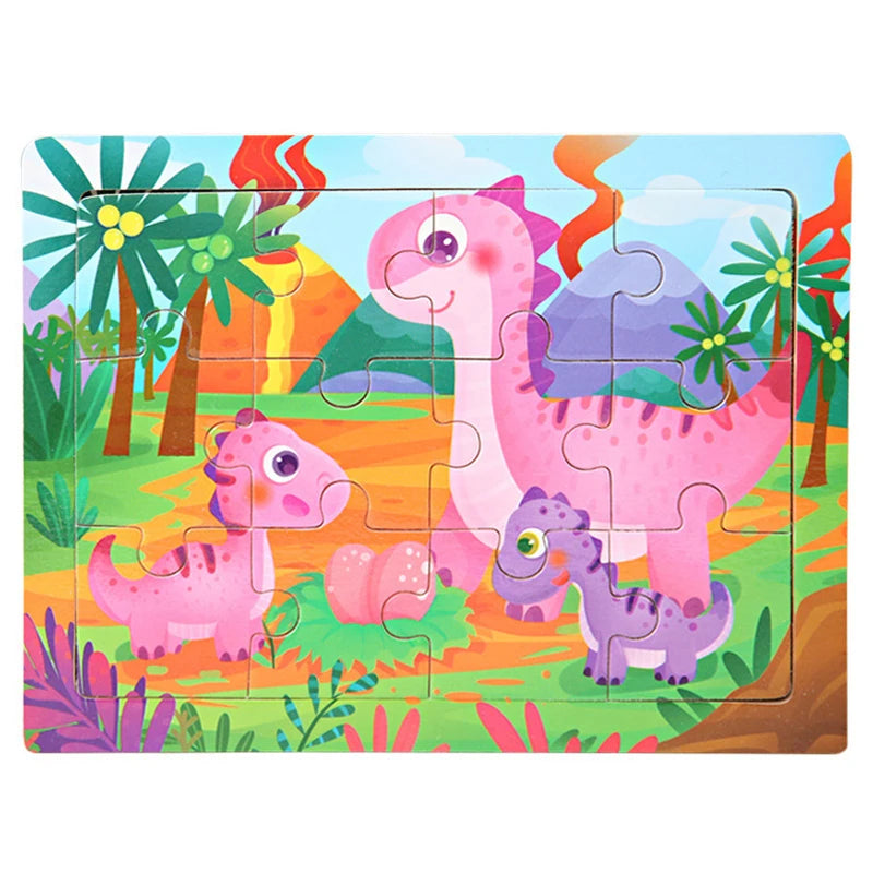 Cartoon Wooden Jigsaw Puzzle - MASS FABRICATIONS 