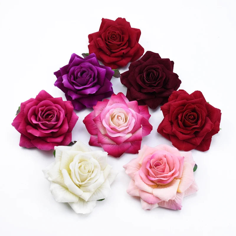 2PCS 10CM Artificial Rose Heads - Home Decoration - MASS FABRICATIONS 