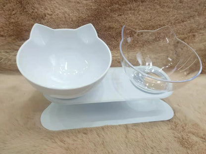 Non-Slip Double Cat Feeding Bowl - MASS FABRICATIONS 