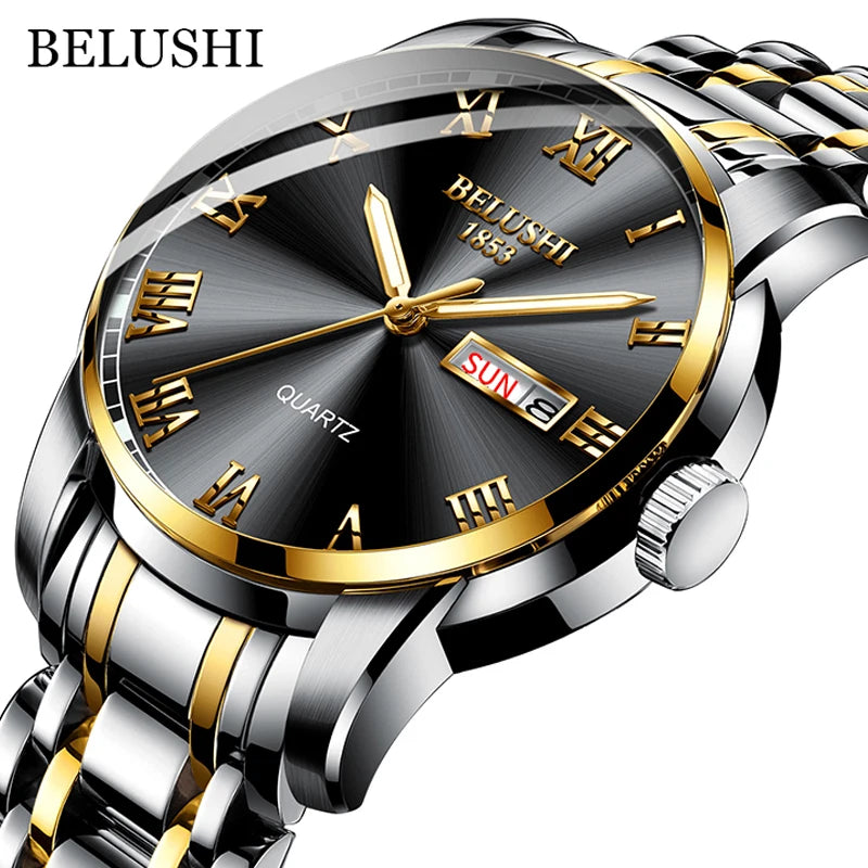 BELUSHI Men's Luxury Quartz Wrist Watch - MASS FABRICATIONS 