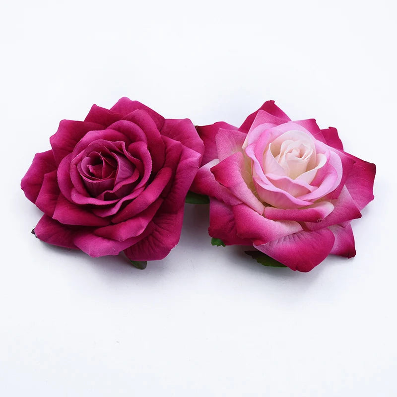 2PCS 10CM Artificial Rose Heads - Home Decoration - MASS FABRICATIONS 