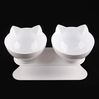 Non-Slip Double Cat Feeding Bowl - MASS FABRICATIONS 