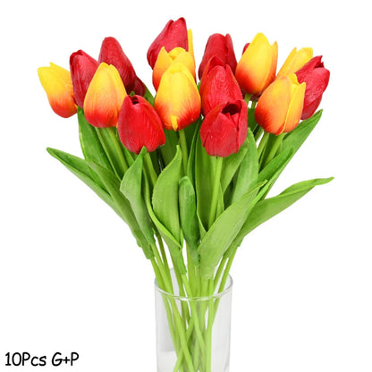 10PCS Tulip Artificial Flowers - MASS FABRICATIONS 