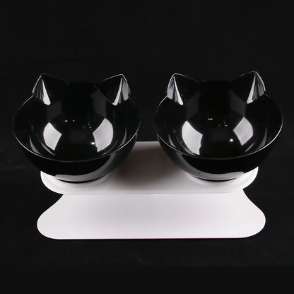 Non-Slip Double Cat Feeding Bowl - MASS FABRICATIONS 