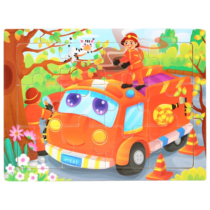 Cartoon Wooden Jigsaw Puzzle - MASS FABRICATIONS 