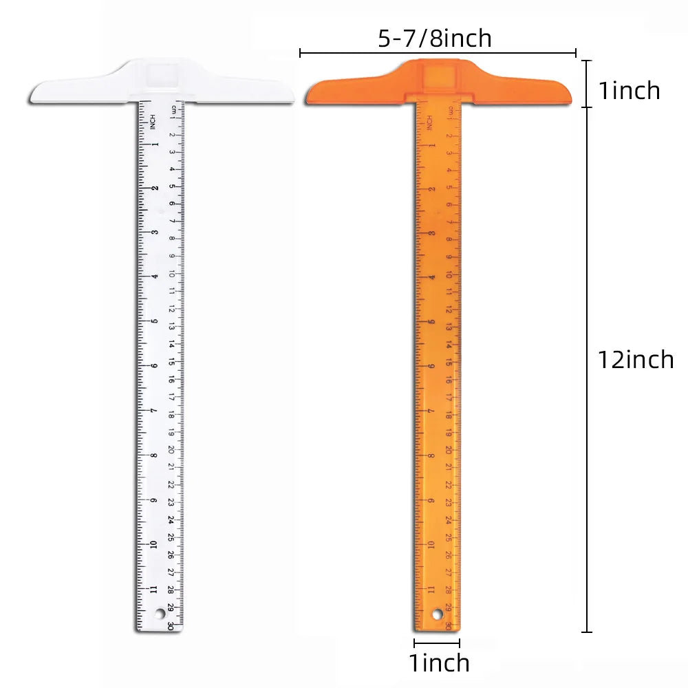 30cm T-shaped Double Side Scale Ruler - MASS FABRICATIONS 