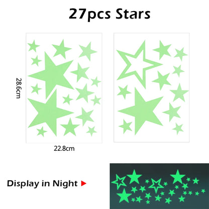 Luminous 3D Stars Wall Stickers for Kids Room - MASS FABRICATIONS 