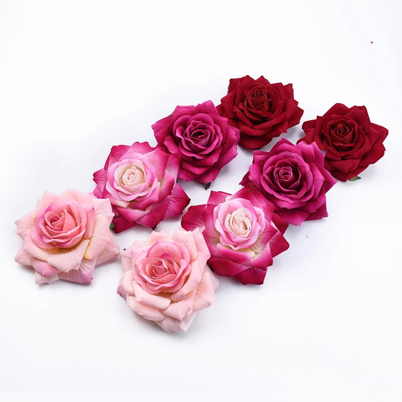 2PCS 10CM Artificial Rose Heads - Home Decoration - MASS FABRICATIONS 