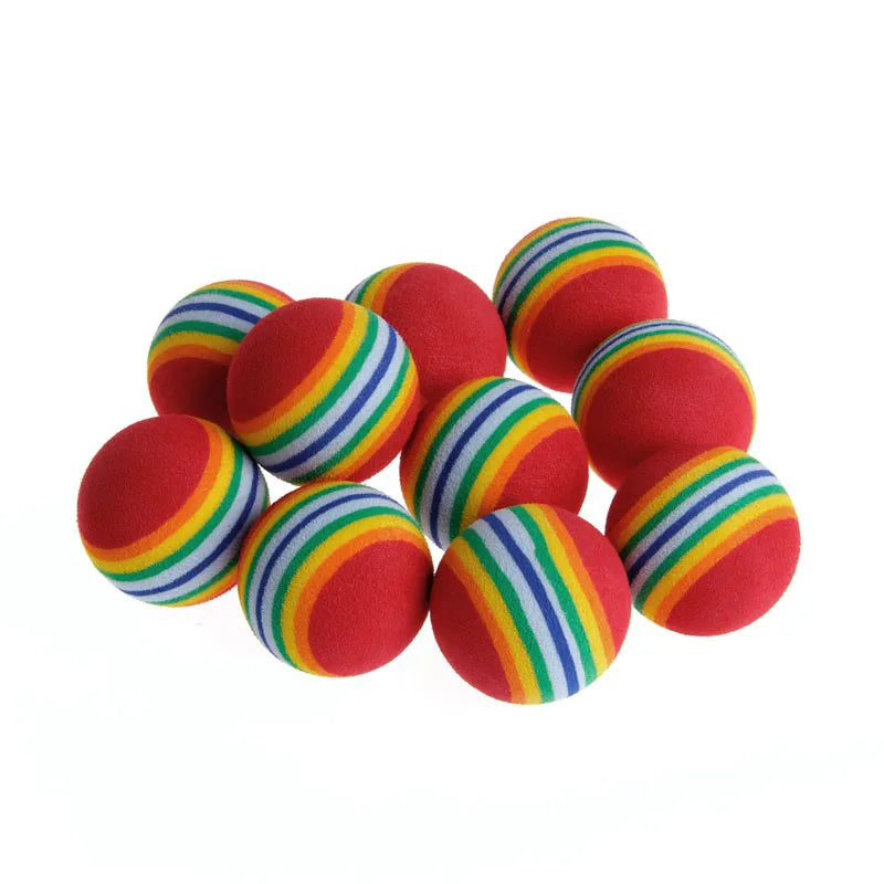 10Pcs Colorful Cat Toy Balls - MASS FABRICATIONS 