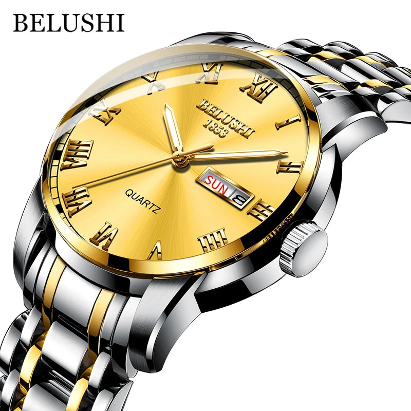 BELUSHI Men's Luxury Quartz Wrist Watch - MASS FABRICATIONS 