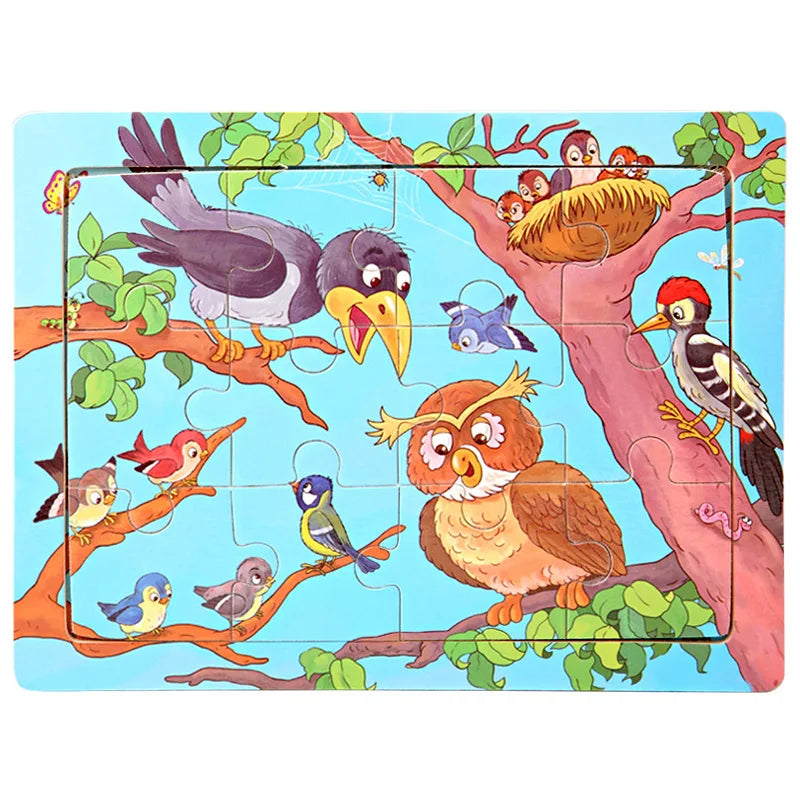 Cartoon Wooden Jigsaw Puzzle - MASS FABRICATIONS 