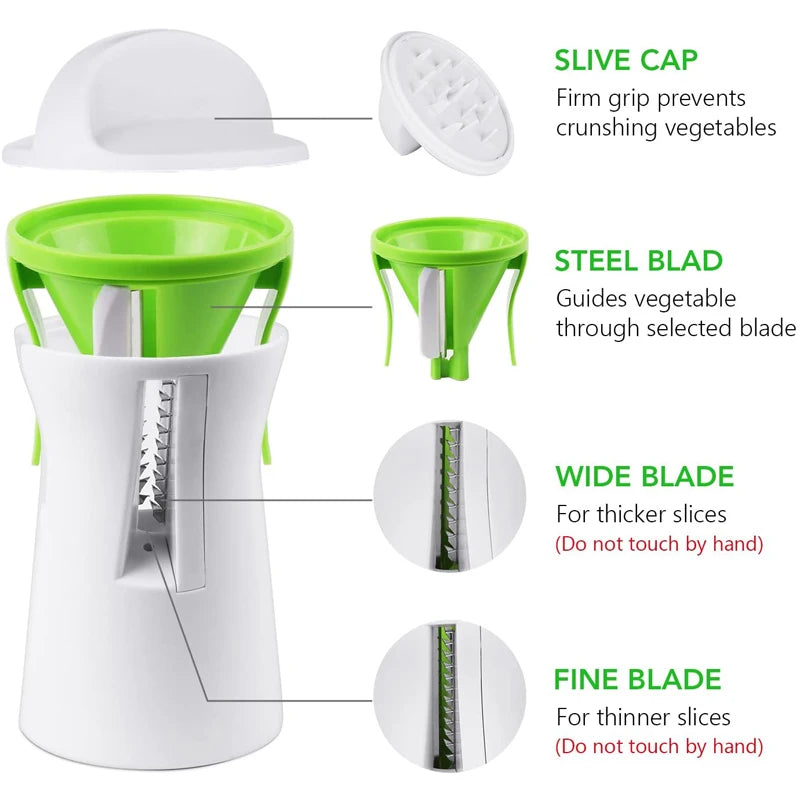 Heavy Duty Spiralizer Vegetable Slicer - MASS FABRICATIONS 