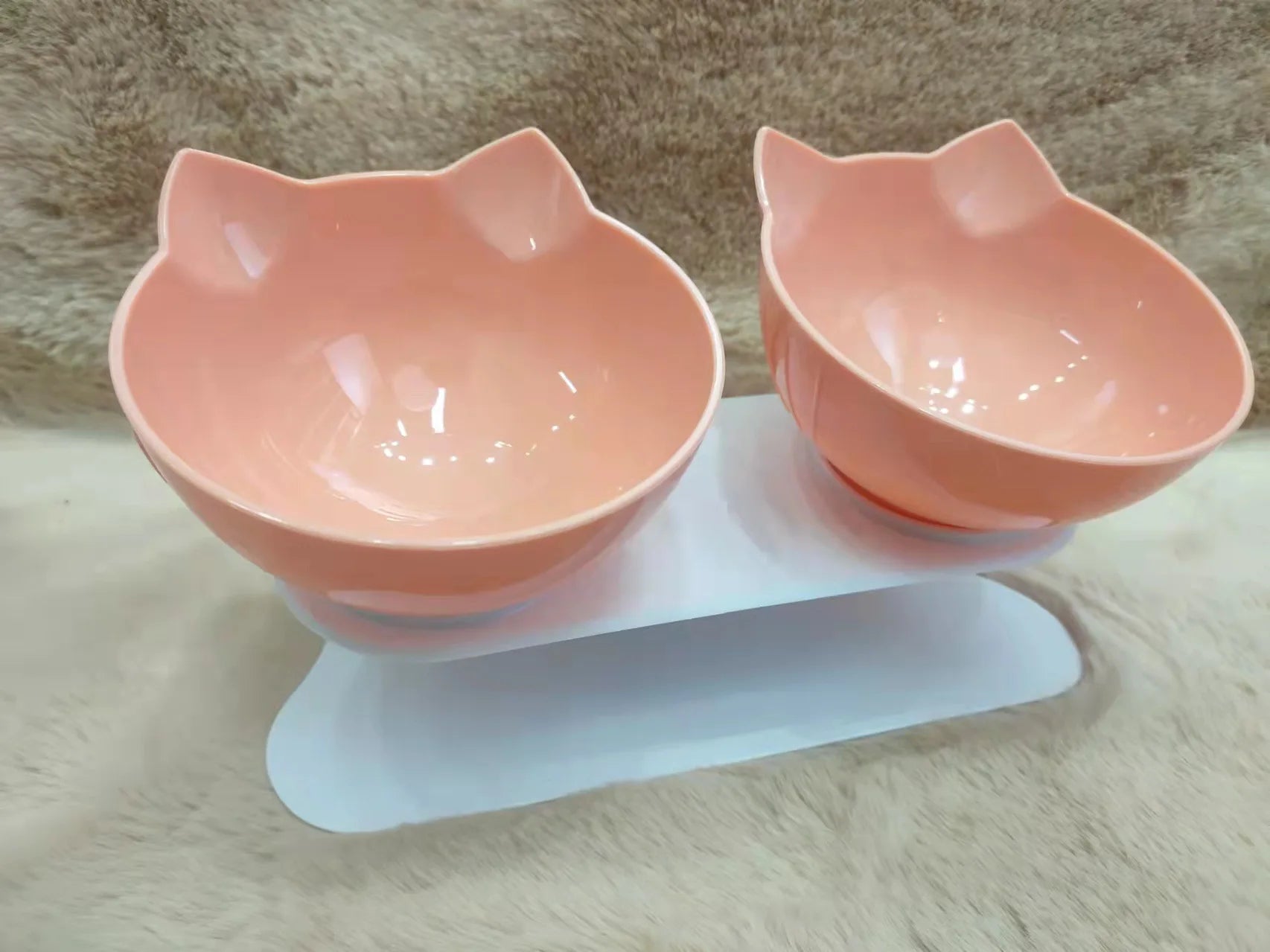 Non-Slip Double Cat Feeding Bowl - MASS FABRICATIONS 