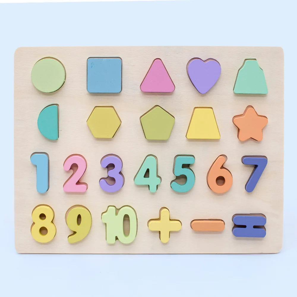 Numbers & Letters Board Puzzle - MASS FABRICATIONS 