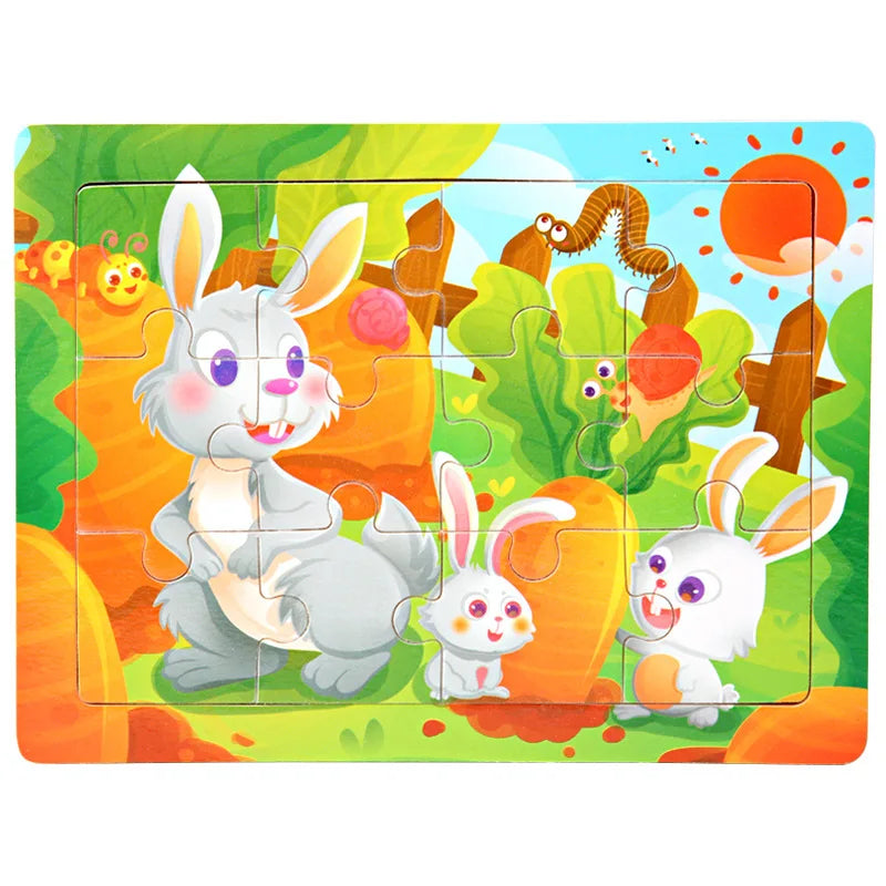 Cartoon Wooden Jigsaw Puzzle - MASS FABRICATIONS 